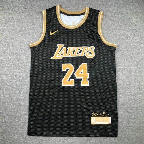 NBA 24 Bryant Lakers 2024-25 noir Maillot brodé